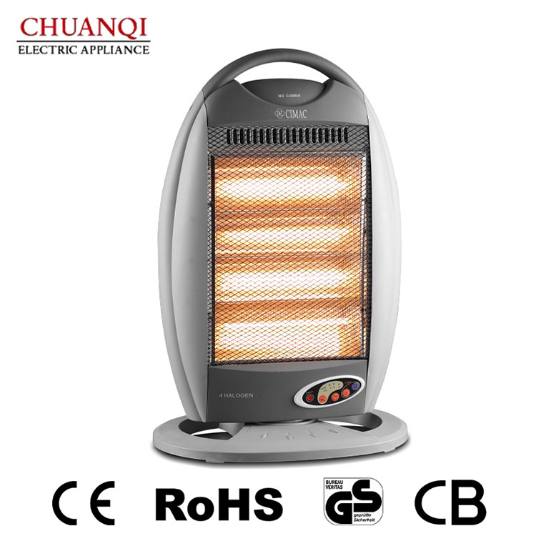 Încălzitor cu halogen 1200W 3 tuburi cu mâner